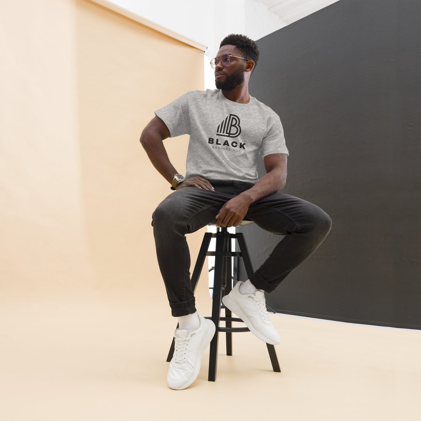 Barbers Doc Grey Unisex Short Sleeve classic tee